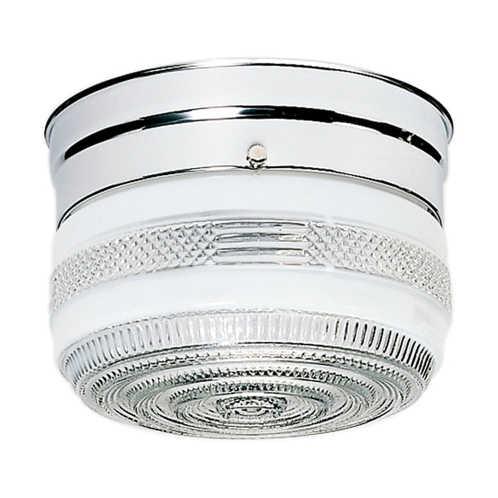 One Light Flush Mount in Polished Chrome