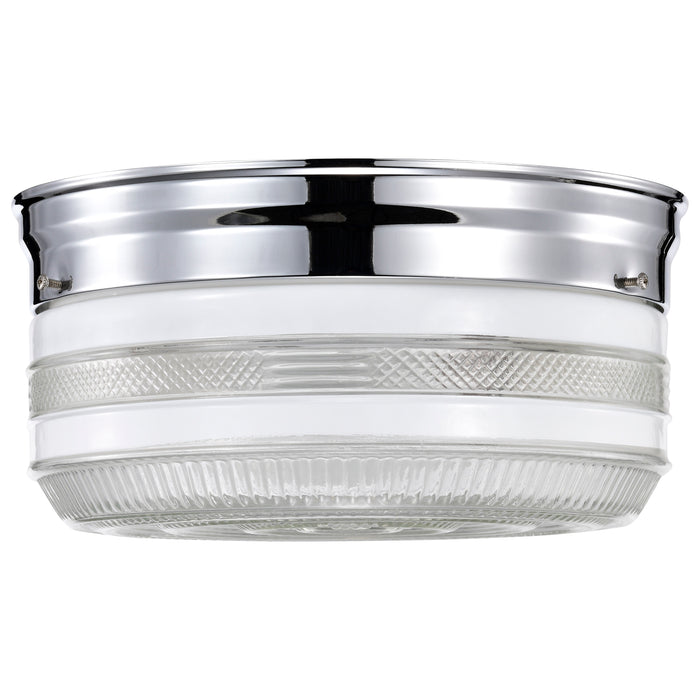 Two Light Flush Mount in Polished Chrome