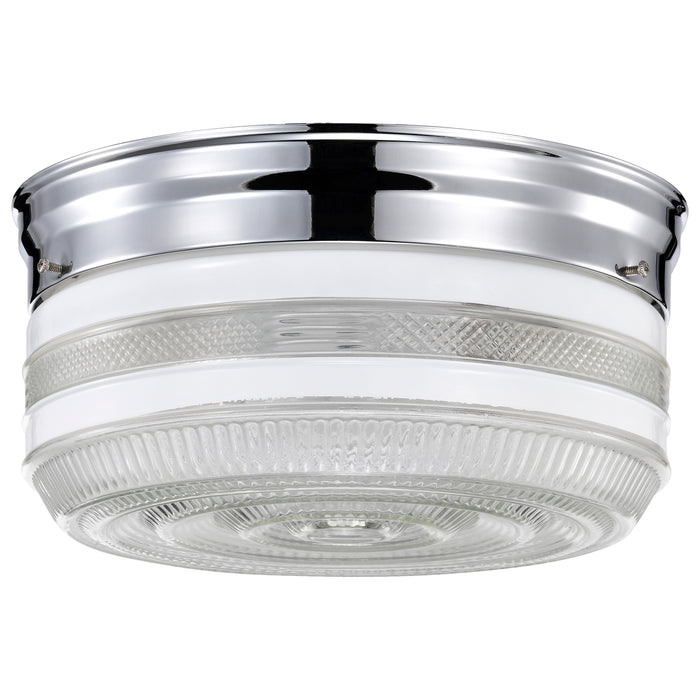 Two Light Flush Mount in Polished Chrome