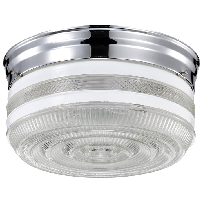 Two Light Flush Mount in Polished Chrome