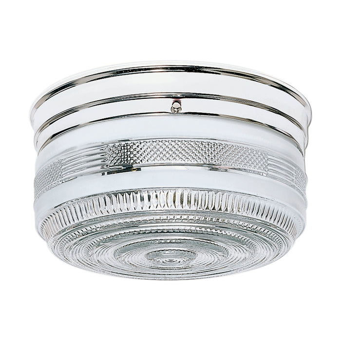 Two Light Flush Mount in Polished Chrome