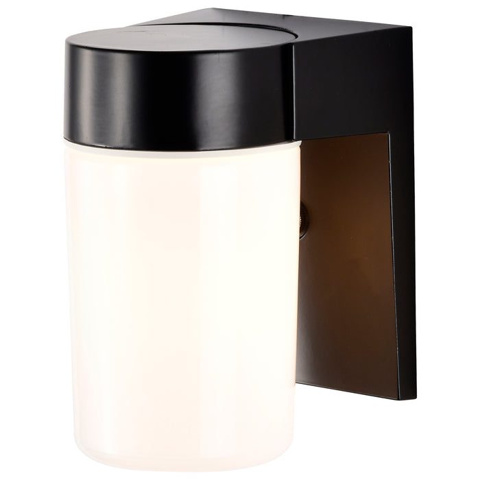 One Light Wall Lantern in Black