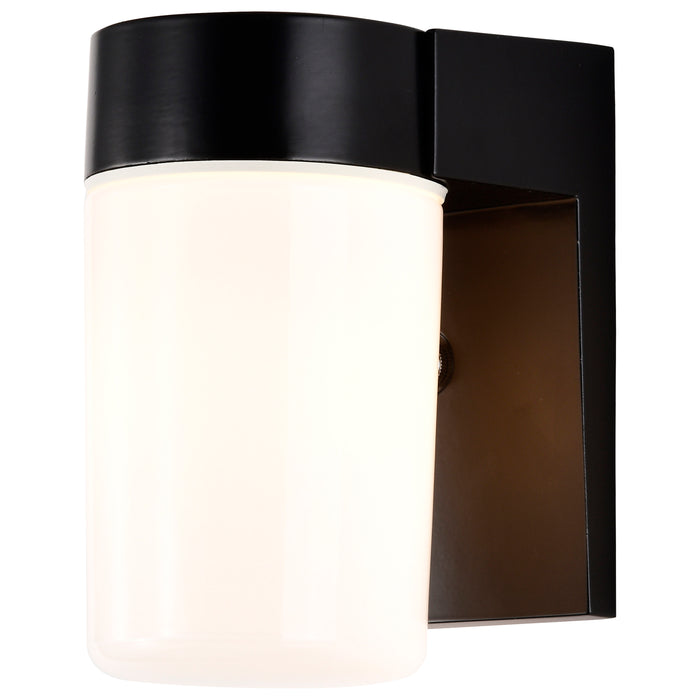 One Light Wall Lantern in Black