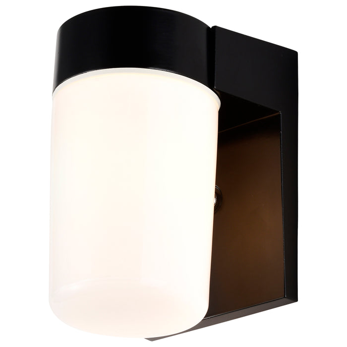 One Light Wall Lantern in Black