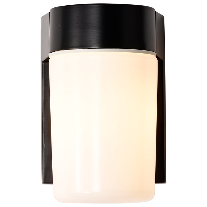 One Light Wall Lantern in Black