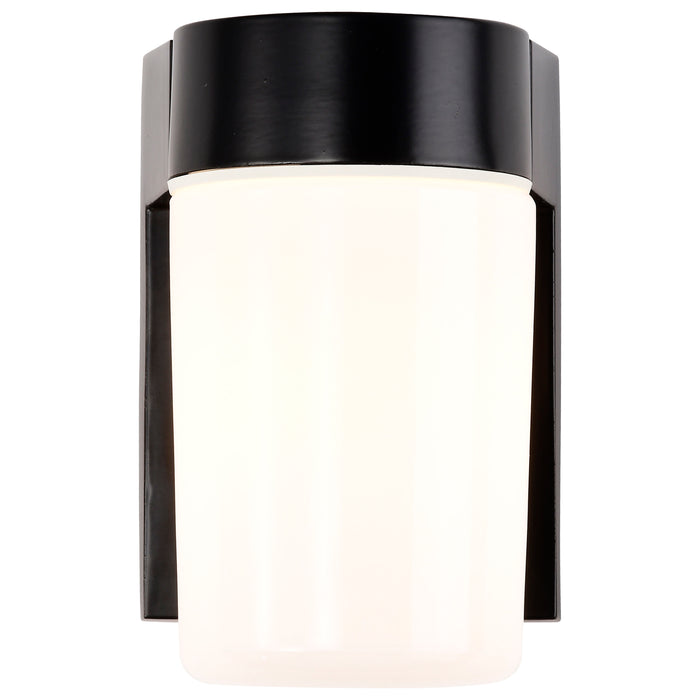 One Light Wall Lantern in Black