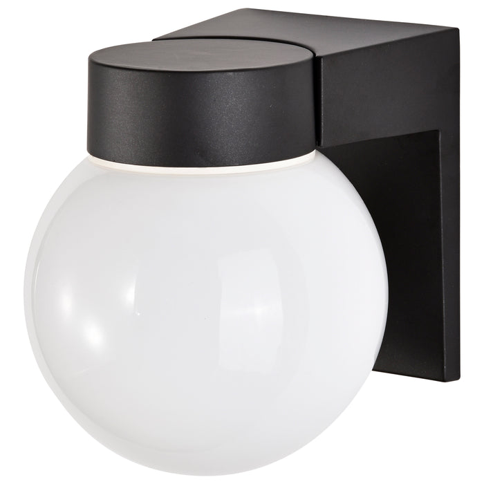 One Light Wall Lantern in Black