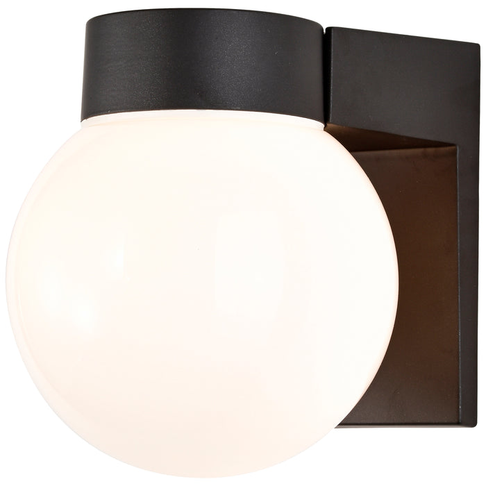 One Light Wall Lantern in Black