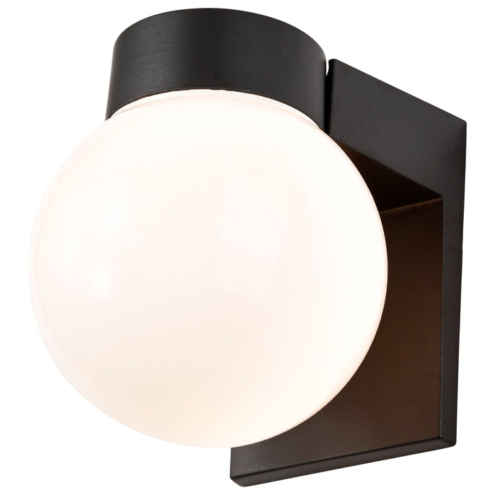 One Light Wall Lantern in Black