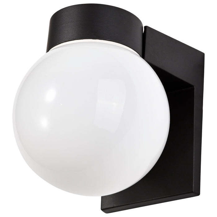 One Light Wall Lantern in Black