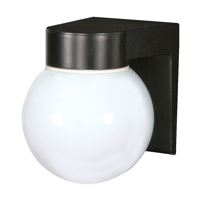 One Light Wall Lantern in Black