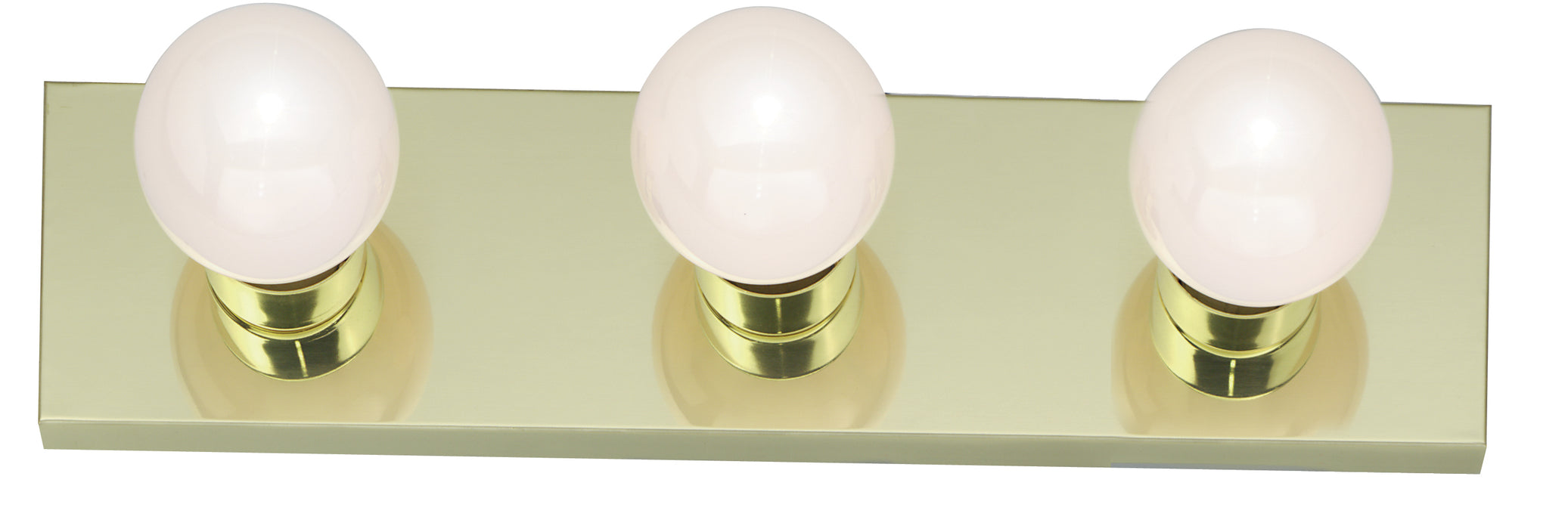 Three Light Vanity in Polished Brass