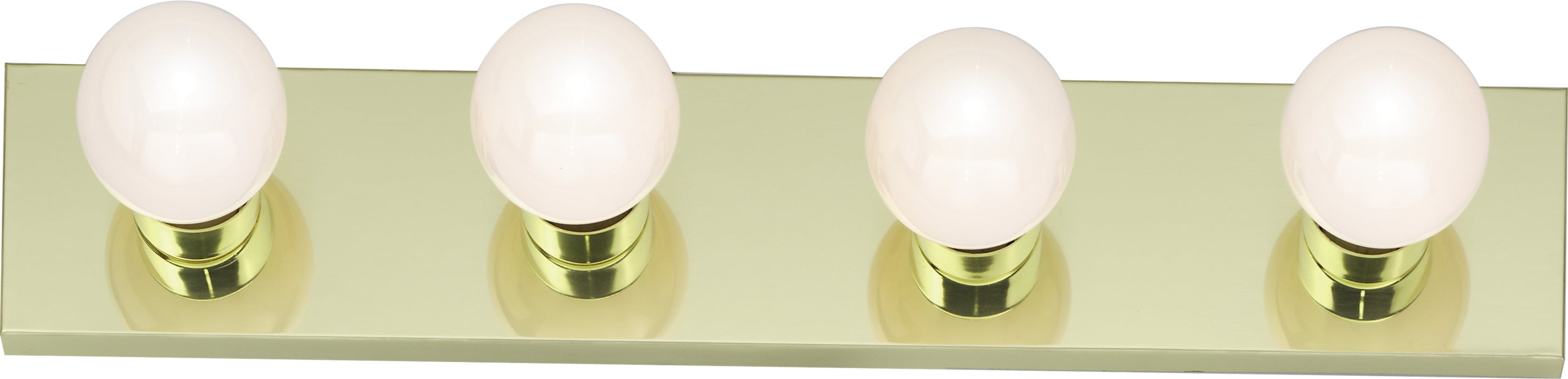 Four Light Vanity in Polished Brass