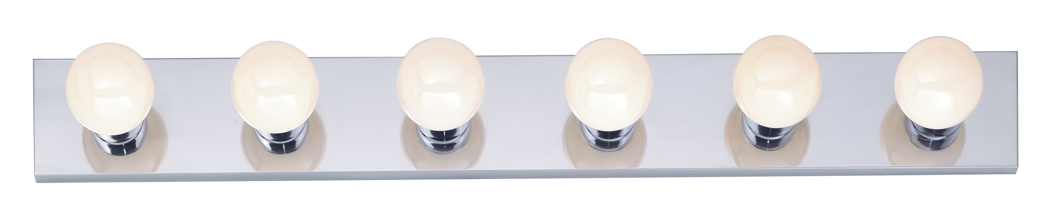 Six Light Vanity in Polished Chrome