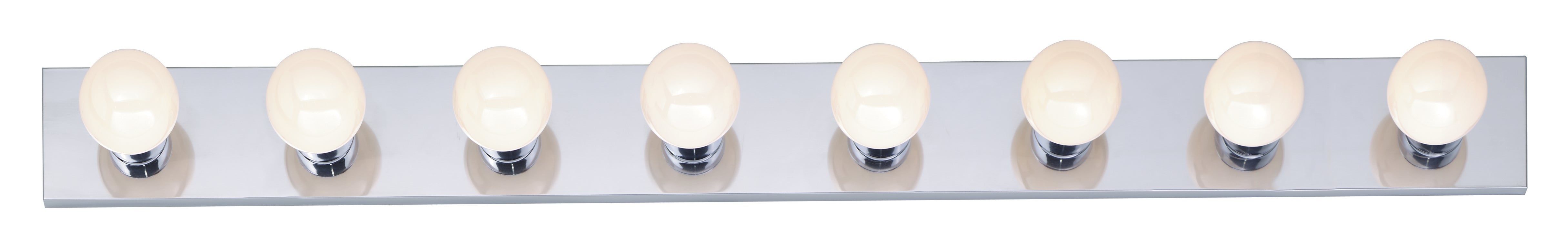 Eight Light Vanity in Polished Chrome