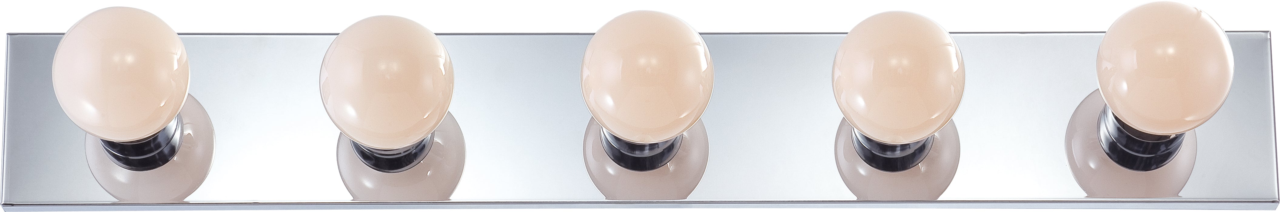 Five Light Vanity in Polished Chrome