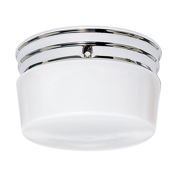 Two Light Flush Mount in Polished Chrome