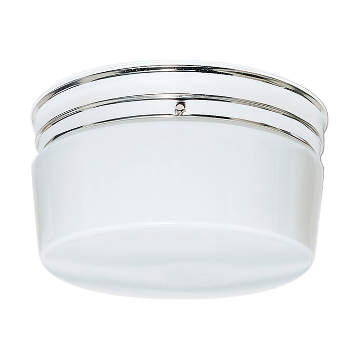 Two Light Flush Mount in Polished Chrome