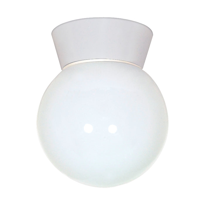 One Light Ceiling Mount in White