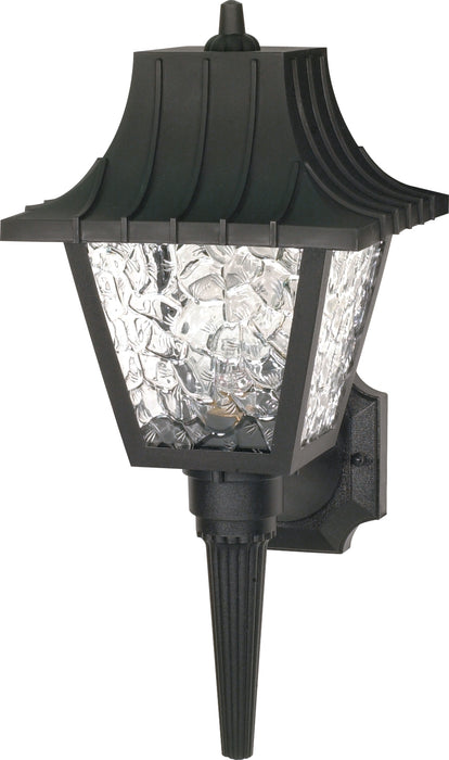 One Light Wall Lantern in Black