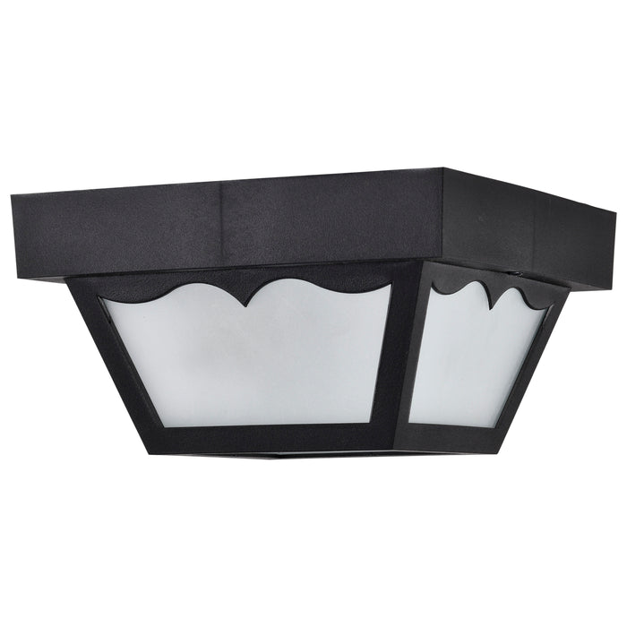 One Light Flush Mount in Black