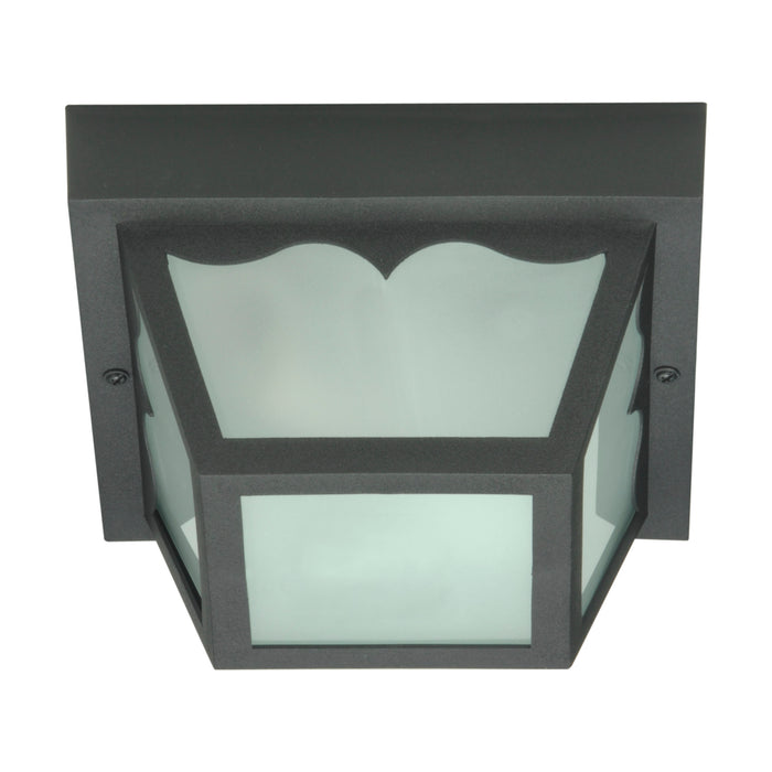 One Light Flush Mount in Black