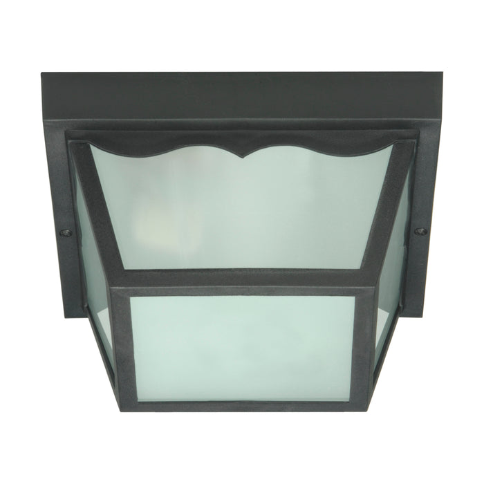 Two Light Flush Mount in Black