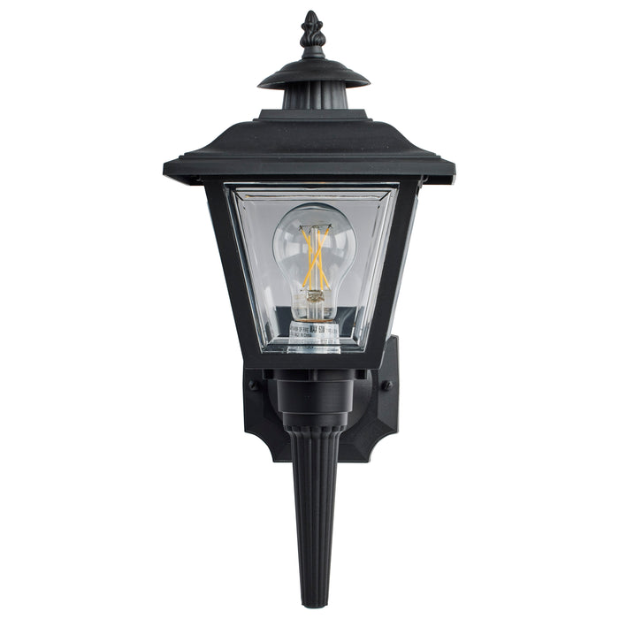 One Light Outdoor Wall Lantern in Black