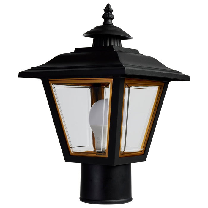 One Light Post Lantern in Black