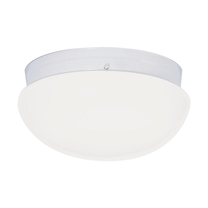 Two Light Flush Mount in White