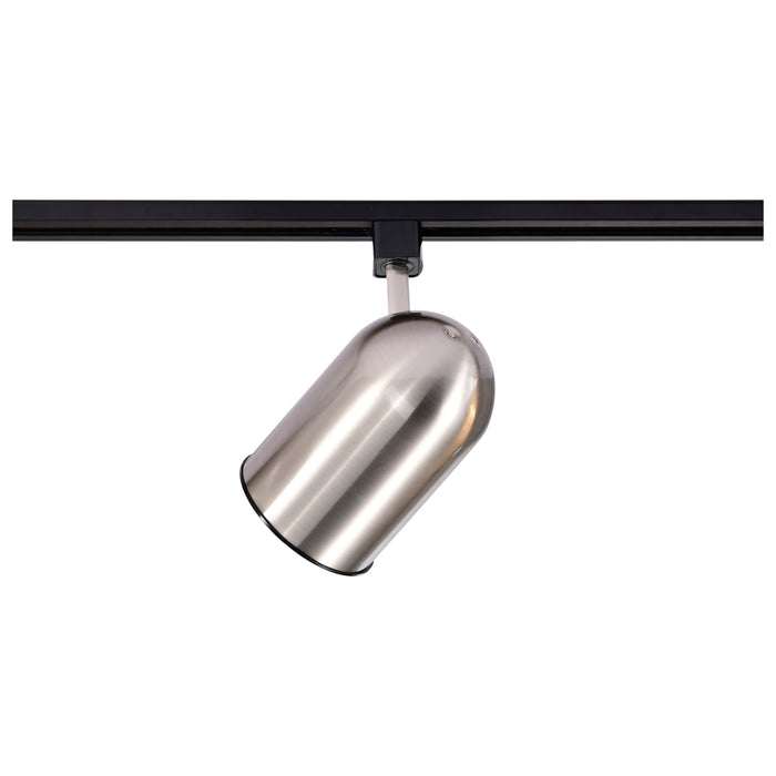 Track Heads Brushed Nickel One Light Track Head in Brushed Nickel