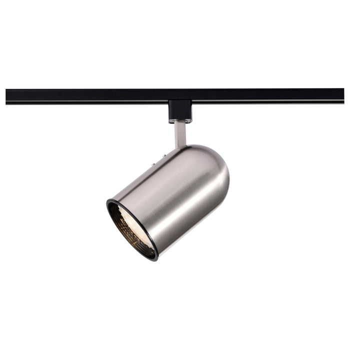 Track Heads Brushed Nickel One Light Track Head in Brushed Nickel