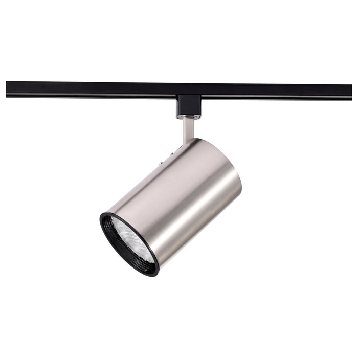 Track Heads Brushed Nickel One Light Track Head in Brushed Nickel