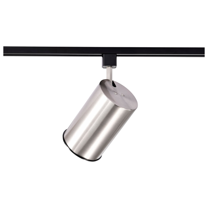 Track Heads Brushed Nickel One Light Track Head in Brushed Nickel