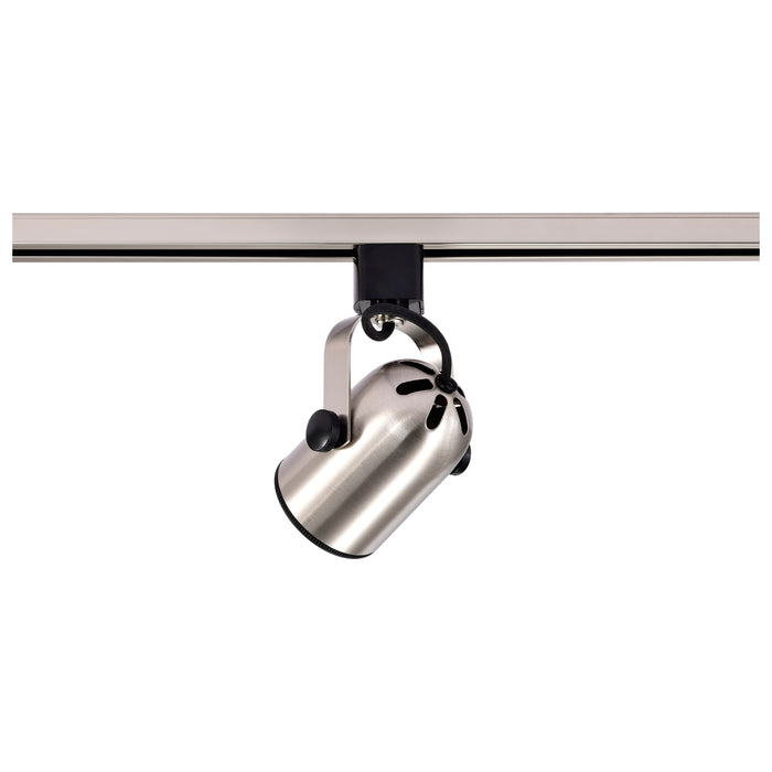 Track Heads Brushed Nickel One Light Track Head in Brushed Nickel