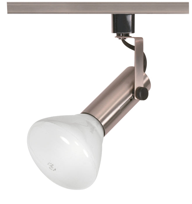 Track Heads Brushed Nickel One Light Track Head in Brushed Nickel