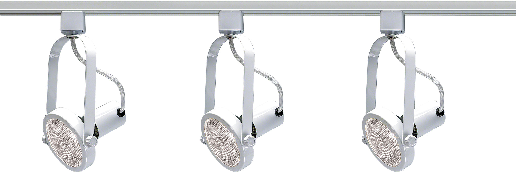 Track Lighting Kits White Three Light Track Kit in White