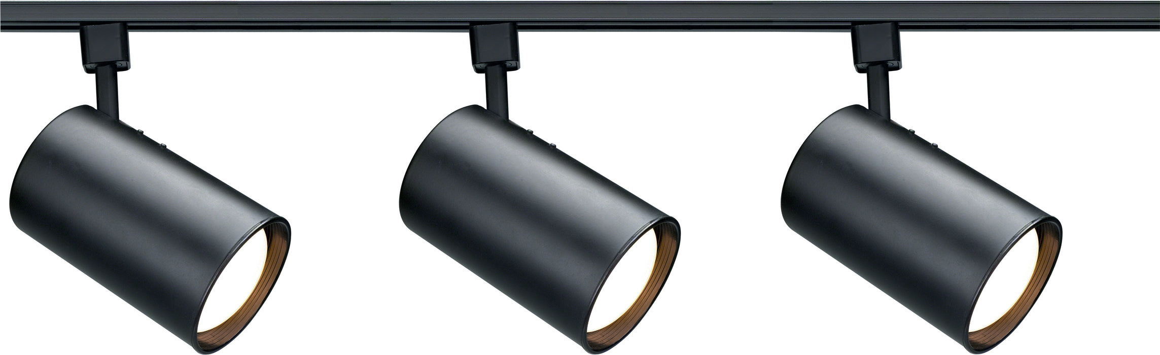 Track Lighting Kits Black Three Light Track Kit in Black