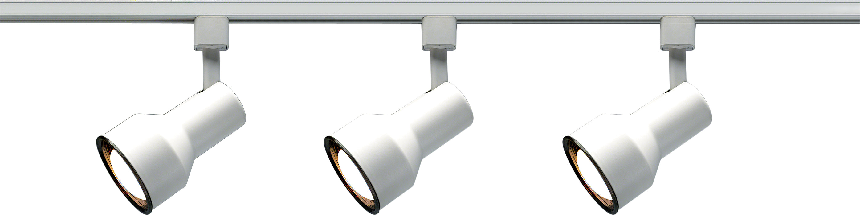 Track Lighting Kits White Three Light Track Kit in White