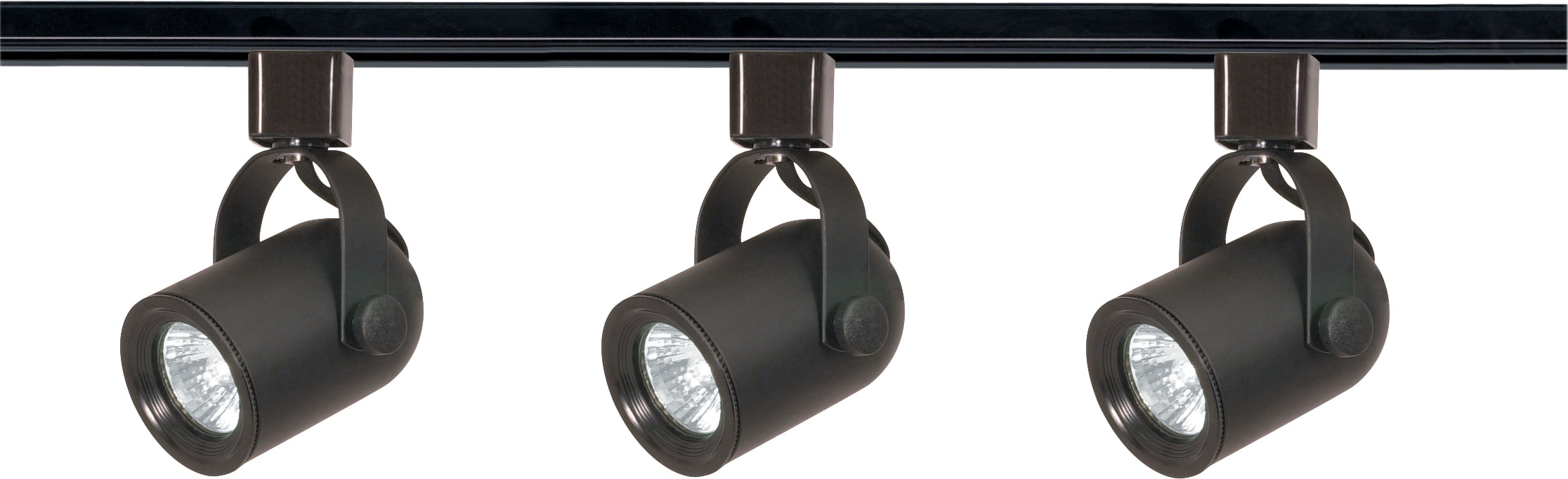 Track Lighting Kits Black Three Light Track Kit in Black