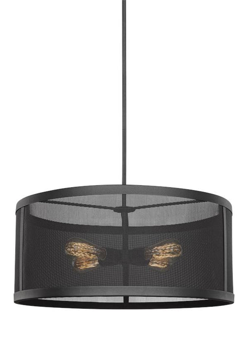 Myhouse Lighting Visual Comfort Studio - 6528504EN7-12 - Four Light Pendant - Gereon - Black