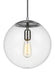 Myhouse Lighting Visual Comfort Studio - 6701801EN7-04 - One Light Pendant - Leo - Hanging Globe - Satin Aluminum