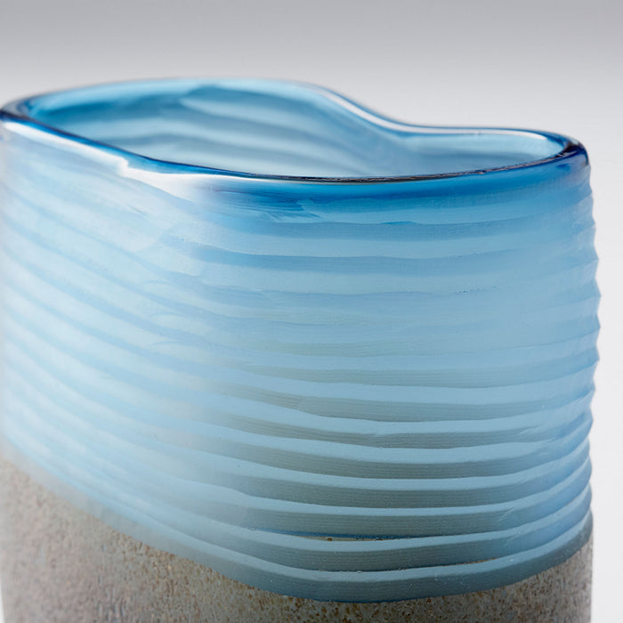 Myhouse Lighting Cyan - 10343 - Vase - Blue And Iron Glaze