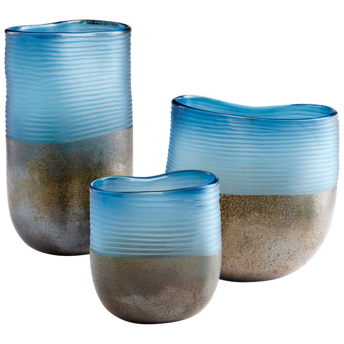 Myhouse Lighting Cyan - 10343 - Vase - Blue And Iron Glaze