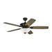 Myhouse Lighting Generation Lighting - 5COM52AGPD-V1 - 52"Ceiling Fan - Colony - Aged Pewter