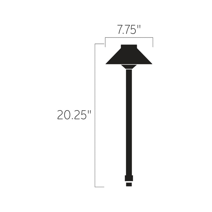 Myhouse Lighting Kichler - 15505CBR - One Light Stepped Dome Path - No Family - Centennial Brass