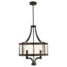 Myhouse Lighting Westinghouse Lighting - 6368400 - Four Light Chandelier - Belle View - Oil Rubbed Bronze With Highlights