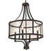 Myhouse Lighting Westinghouse Lighting - 6368400 - Four Light Chandelier - Belle View - Oil Rubbed Bronze With Highlights