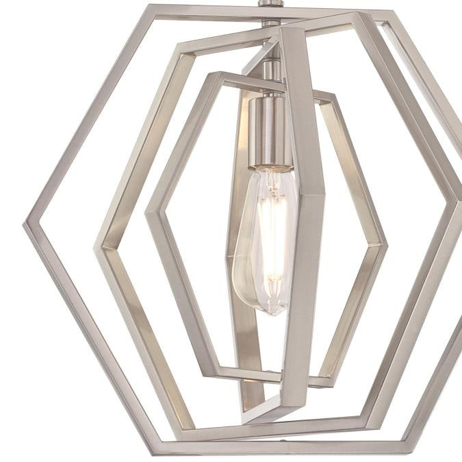 Myhouse Lighting Westinghouse Lighting - 6369800 - One Light Pendant - Holly - Brushed Nickel