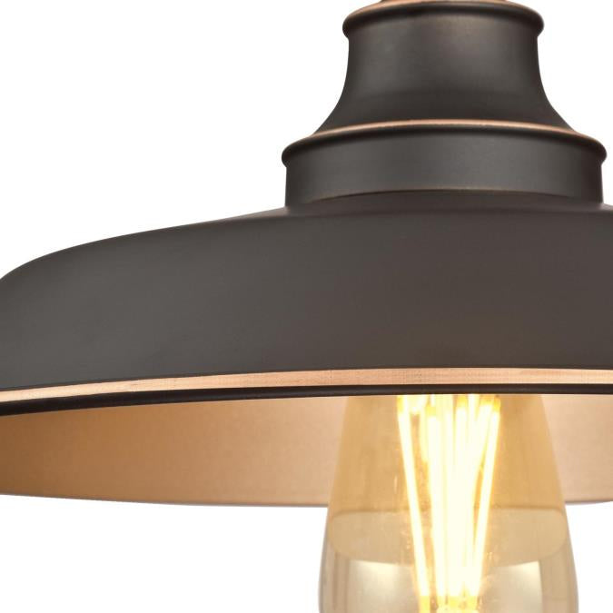 Myhouse Lighting Westinghouse Lighting - 6370300 - One Light Semi-Flush Mount - Iron Hill - Oil Rubbed Bronze With Highlights